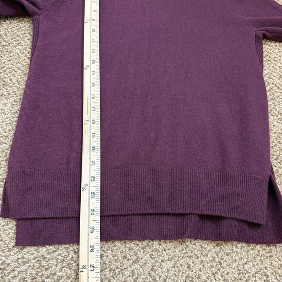 Vince Mock Turtleneck Wool & Cashmere Purple Sweater Women’s Size Small - Picture 12 of 13